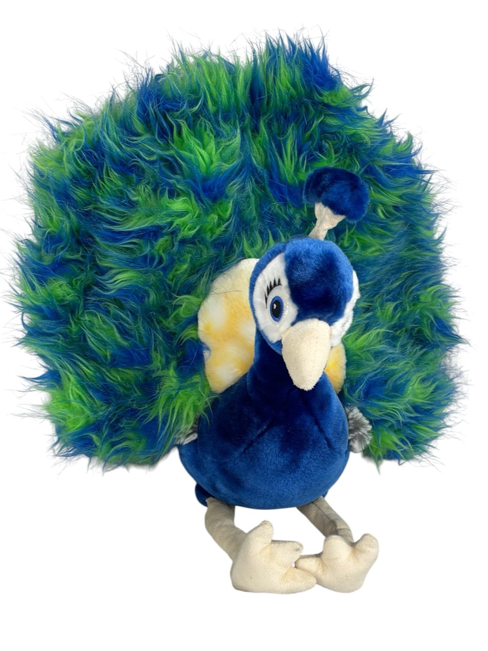 Gund Blue & Green Faux Feather Plume Midnight the Peacock - Picture 11 of 11